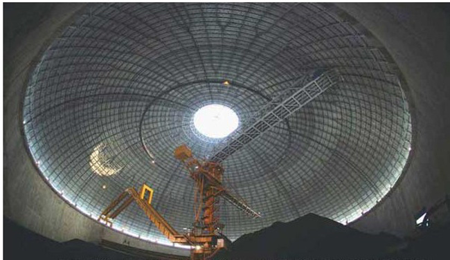 普兰店发电厂干煤棚网架